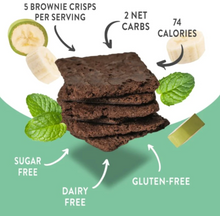 Load image into Gallery viewer, Natural Heaven - Bantastic, Brownie Crisps - Mint Chocolate - Keto, Gluten Free, Dairy Free, Low Carb, Paleo, Plant Based, Sugar Free
