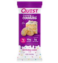 Load image into Gallery viewer, Quest Nutrition - Frosted Cookies, Birthday Cake - Gluten Free, High Protein, Low Carb, Sugar Free
