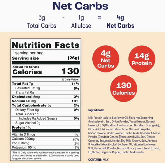 Better than Good Foods - Fiery Hot Protein Puffs - Grab N' Go Bag - Gluten Free, Nut Free, Sugar Free, Soy Free, GMO Free, Nut Free