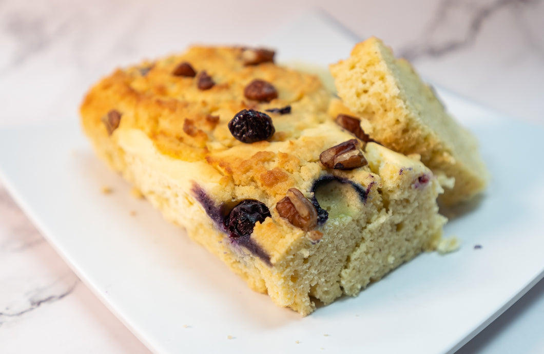 Keto Blueberry Cheesecake Loaf - 3/4 lb. Loaf - Gluten Free, Sugar Free, Low Carb & Keto Approved