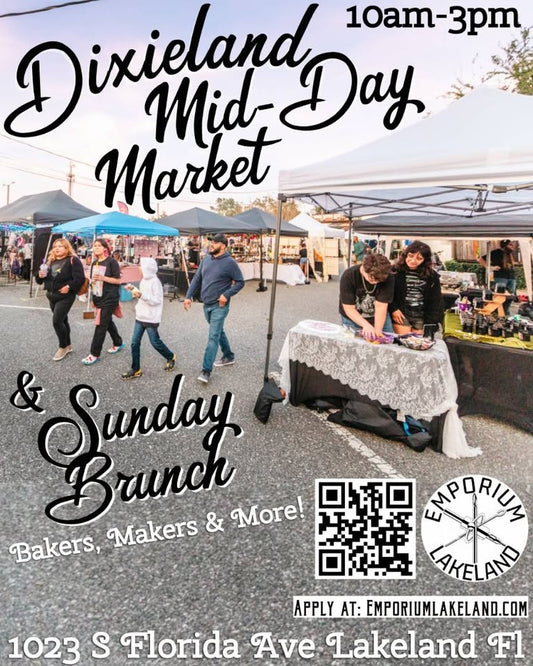 Sept 7th - 11 am to 4 pm - Emporium Mid Day Market - Lakeland, Florida - Outdoor