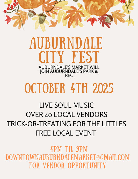 October 4th - 4 pm - 9 pm - 1st Saturday Market - Auburndale, Florida - Outdoor