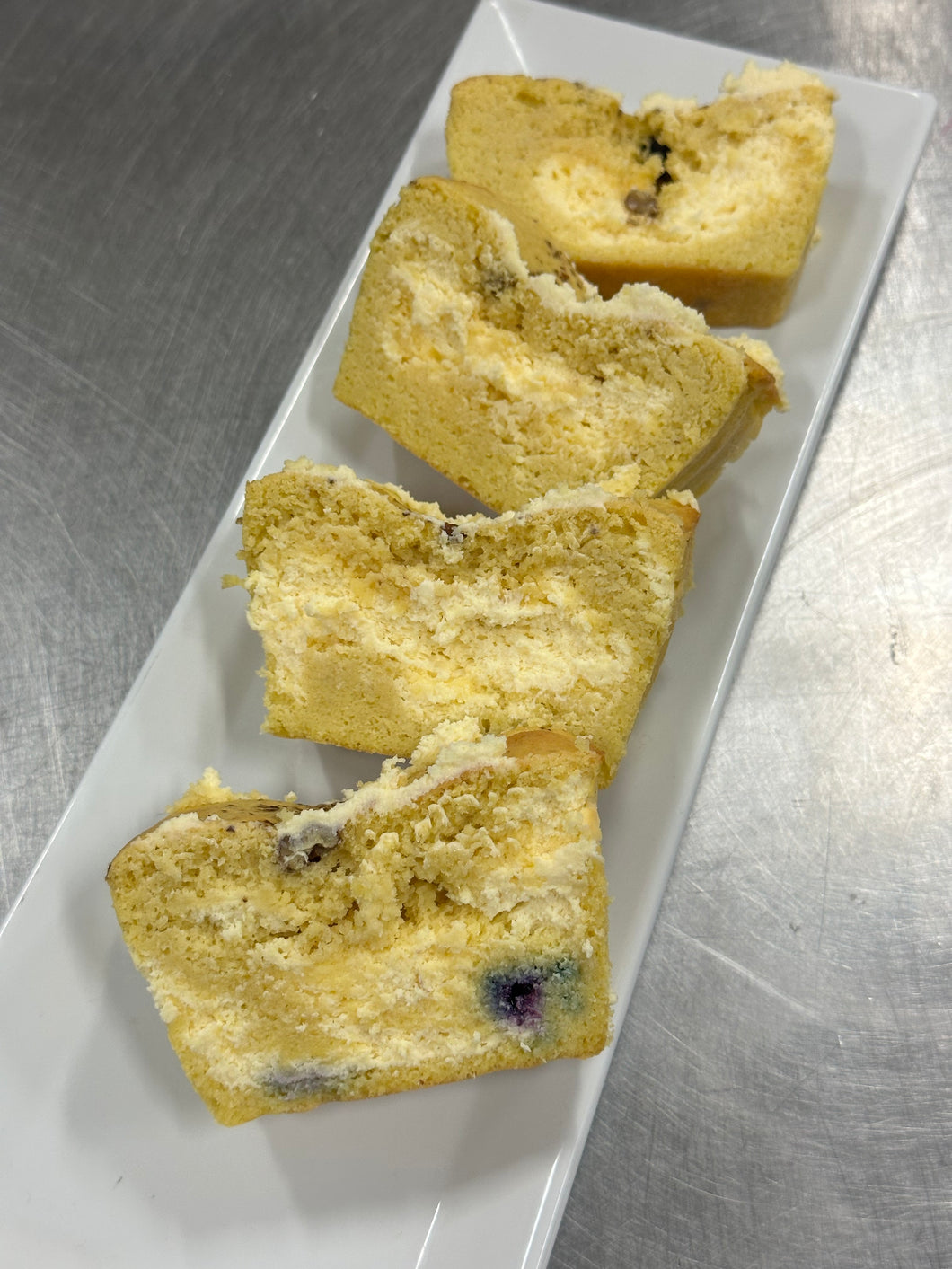 Keto Blueberry Cheesecake Slice - Gluten Free, Sugar Free, Low Carb & Keto Approved