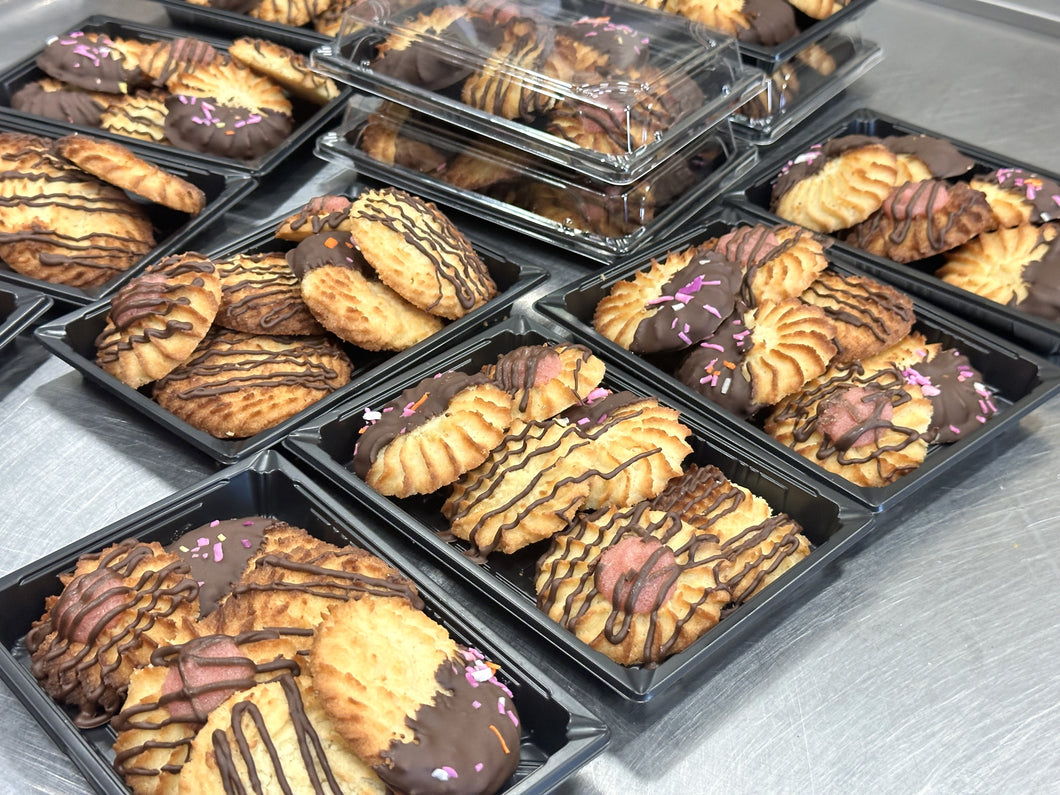 Keto Danish Butter Cookies - Keto Danish Chocolate Dipped - Gluten Free, Sugar Free, Low Carb & Keto Approved