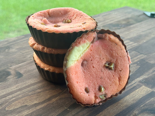 Keto Strawberry Cheesecake Muffins with Crumb Topping - Gluten Free, Sugar Free, Low Carb, Keto & Diabetic Friendly
