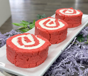 Keto Strawberry Swiss Roll - Gluten Free, Sugar Free, Low Carb & Keto Approved