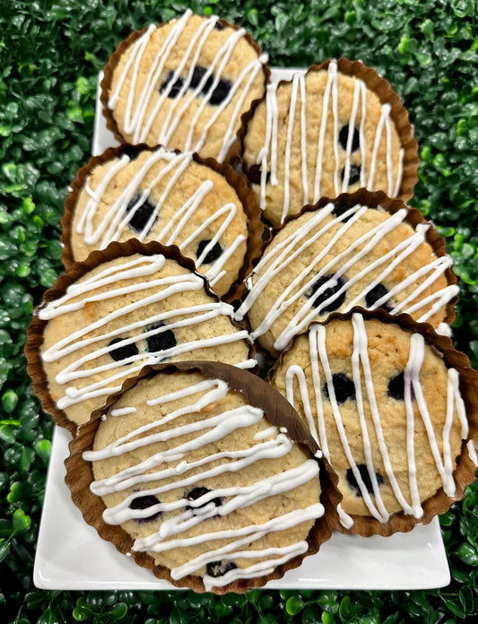 Keto Blueberry Streusel Muffin - Gluten Free, Sugar Free, Low Carb & Keto Approved