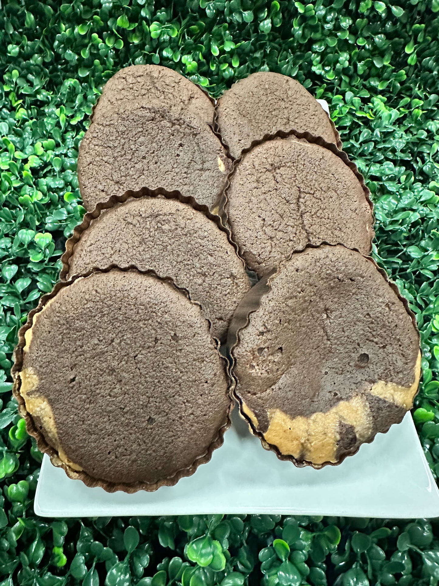 Carb Smart Chocolate Peanut Butter Stuffed Muffin  - Gluten Free, 0 Sugar, Low Carb, Keto & Diabetic Friendly