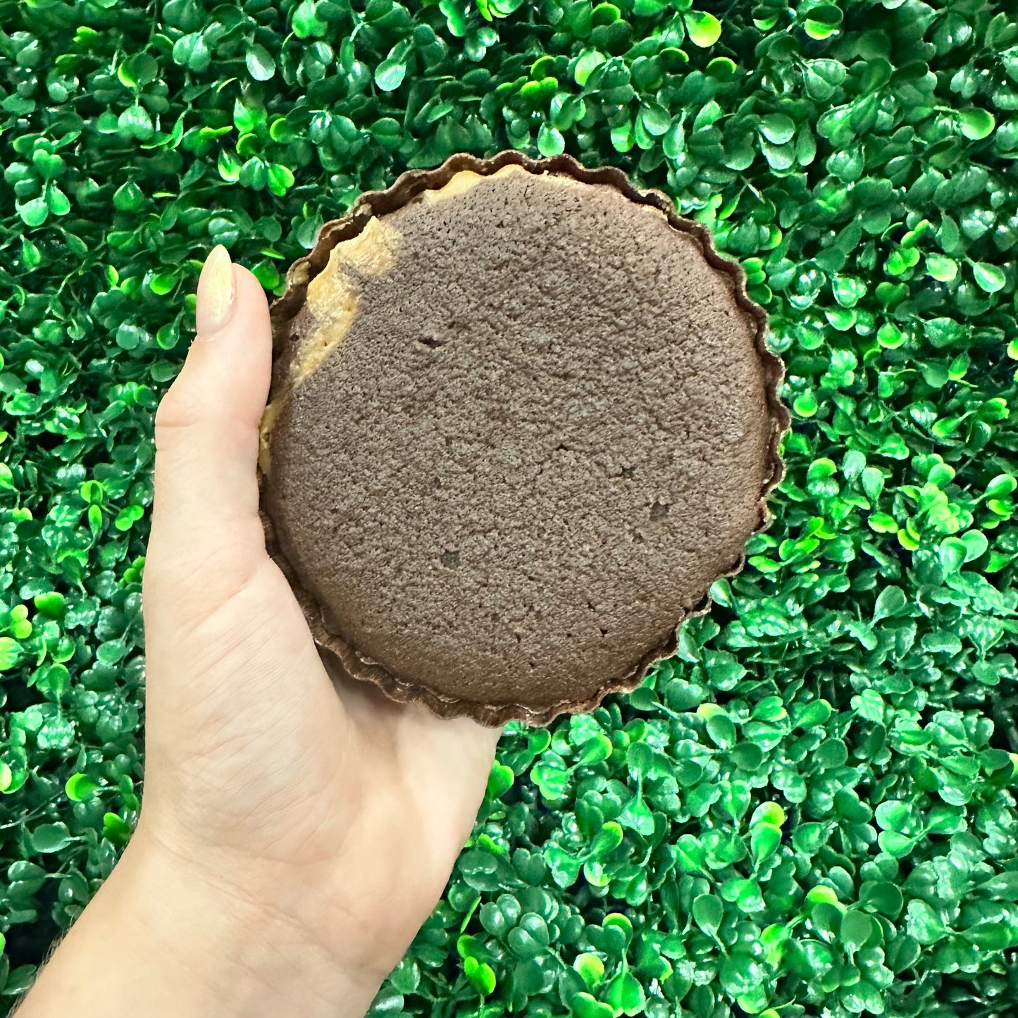 Carb Smart Chocolate Peanut Butter Stuffed Muffin  - Gluten Free, 0 Sugar, Low Carb, Keto & Diabetic Friendly