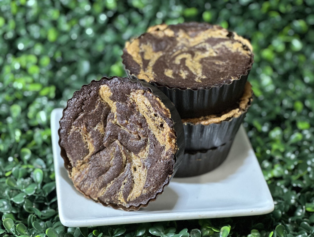 Keto Fudgy Brownies - Peanut Butter Brownies - Gluten Free, Sugar Free, Low Carb & Keto Approved
