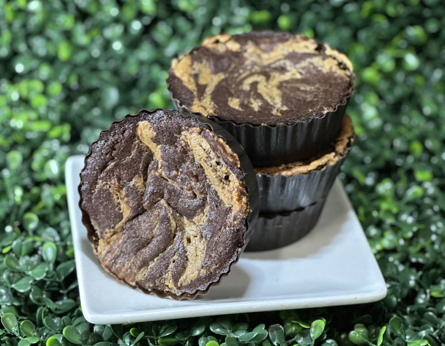 Keto Fudgy Brownies - Peanut Butter Brownies - Gluten Free, Sugar Free, Low Carb & Keto Approved
