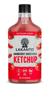 Lakanto - Monk Fruit Sweetened, No Sugar Added Ketchup - VEGAN, Gluten Free, Sugar Free, Low Carb