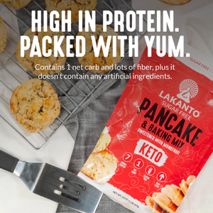 Lakanto - Pancake & Baking Mix - Gluten Free, Sugar Free, Low Carb, High Fiber & Keto Approved