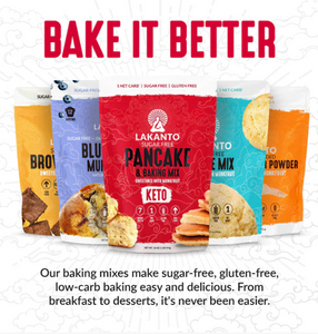 Lakanto - Pancake & Baking Mix - Gluten Free, Sugar Free, Low Carb, High Fiber & Keto Approved