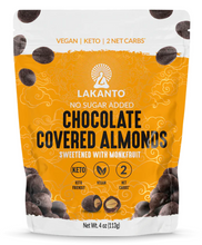 Load image into Gallery viewer, Lakanto - Chocolate Covered Almonds - Vegan, Gluten Free, Sugar Free, Low Carb, Dairy Free &amp; Keto Approved
