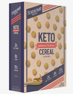 Better Than Good - SchoolYard Snacks, Keto Puff Peanut Butter Cereal - Gluten Free, Low Sugar, Low Carbs
