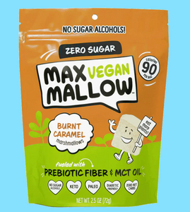 Max Mallow - Vegan Burnt Carmel Marshmallow - Gluten Free, Sugar Free, Dairy Free Marshmallow