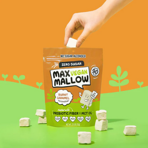 Max Mallow - Vegan Burnt Carmel Marshmallow - Gluten Free, Sugar Free, Dairy Free Marshmallow