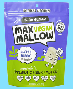 Max Mallow - Vegan Huckleberry Marshmallow - Gluten Free, Sugar Free, Dairy Free Marshmallow