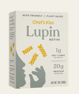 Chef's Kiss - Lupin Pasta - Rotini - Gluten Free, Low Carb, Keto Approved, High Protein