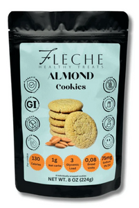 Flèche Healthy Treats - Sugar Free and Cholesterol Free Almond Cookies - Grain Free, Low Carb & Keto Approved