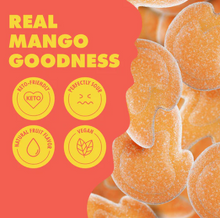 Load image into Gallery viewer, Shameless Snacks - Chili Mango Fire (1.8 oz) - Gummy Candy - VEGAN, Gluten Free, Sugar Free, Low Carb &amp; Keto Approved
