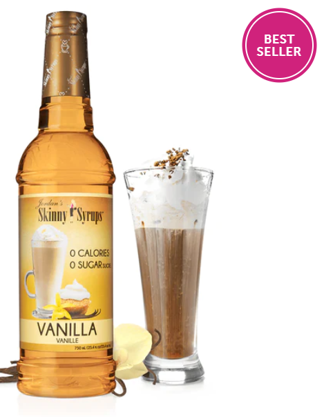Skinny Mixes - Vanilla Syrup - 0 Calories, 0 Sugar, 0 Carbs & Keto Approved