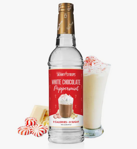 Skinny Mixes - White Chocolate Peppermint Syrup - 0 Calories, 0 Sugar, 0 Carbs & Keto Approved