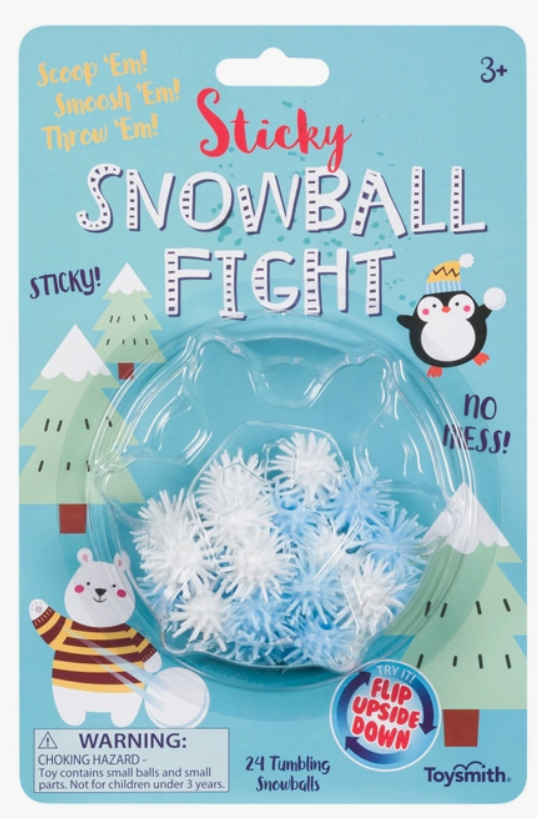 Toysmith Holiday Snowball Wall Creepers - Christmas Stocking Stuffer