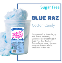 Load image into Gallery viewer, Mitten Gourmet - Blue Raz, Sugar Free Cotton Candy (2 oz) - Gluten Free, Sugar Free, Low Carb &amp; Keto Approved
