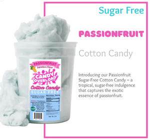 Mitten Gourmet - Passion Fruit, Sugar Free Cotton Candy (2 oz) - Gluten Free, Sugar Free, Low Carb & Keto Approved