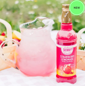 Skinny Mixes - Strawberry Lemonade Concentrate - 10 Calories, 0 Sugar, 2g Carbs