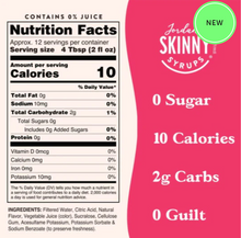 Load image into Gallery viewer, Skinny Mixes - Strawberry Lemonade Concentrate - 10 Calories, 0 Sugar, 2g Carbs
