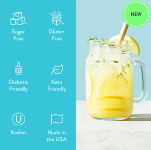 Skinny Mixes - Sugar Free Lemonade Concentrate - 10 Calories, 0 Sugar, 2g Carbs