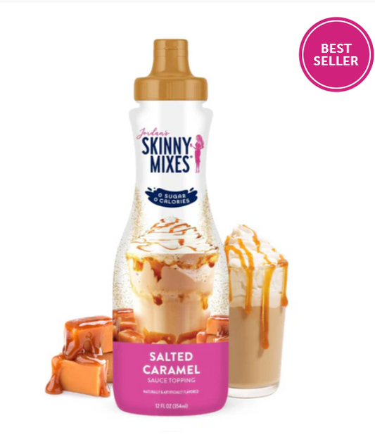Skinny Mixes - Salted Caramel Sauce - 0 Calories, 0 Sugar, 0 Carbs & Keto Approved