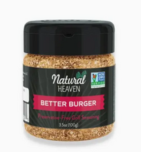 Load image into Gallery viewer, Natural Heaven - Better Burger - Seasoning, 3.5 oz - Gluten Free, Plant Based, Low Carb, Paleo &amp; Keto Approved
