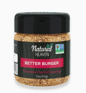 Natural Heaven - Better Burger - Seasoning, 3.5 oz - Gluten Free, Plant Based, Low Carb, Paleo & Keto Approved