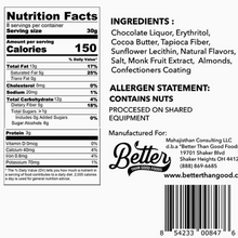 Load image into Gallery viewer, Better than Good Foods - Keto Dark Chocolate Covered Almonds, 6 oz. - Vegan, Gluten Free, Sugar Free, High Protein, GMO Free
