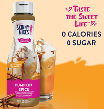Load image into Gallery viewer, Skinny Mixes - Pumpkin Spice Sauce - 0 Calories, 0 Sugar, 0 Carbs &amp; Keto Approved

