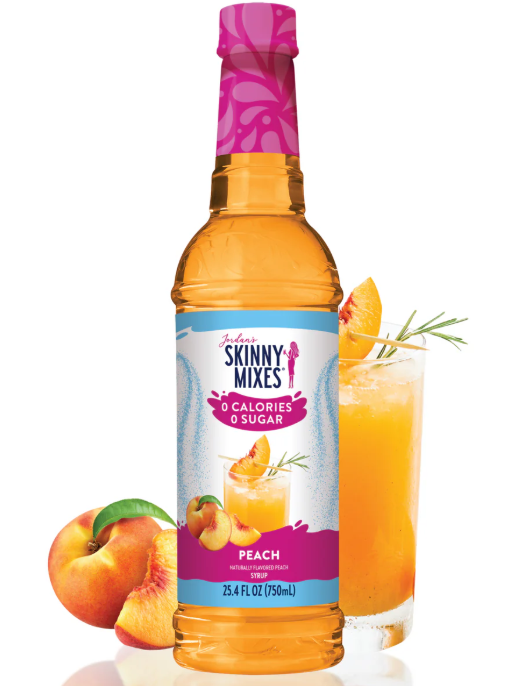 Skinny Mixes - Peach Syrup - 0 Calories, 0 Sugar, 0 Carbs & Keto Approved