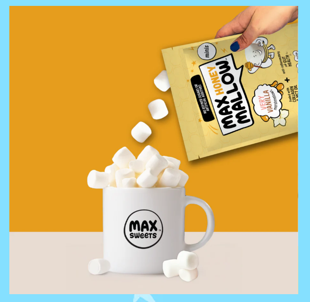 Max Mallow - Very Vanilla Mini Honey Marshmallow - Sugar Free & Gluten Free