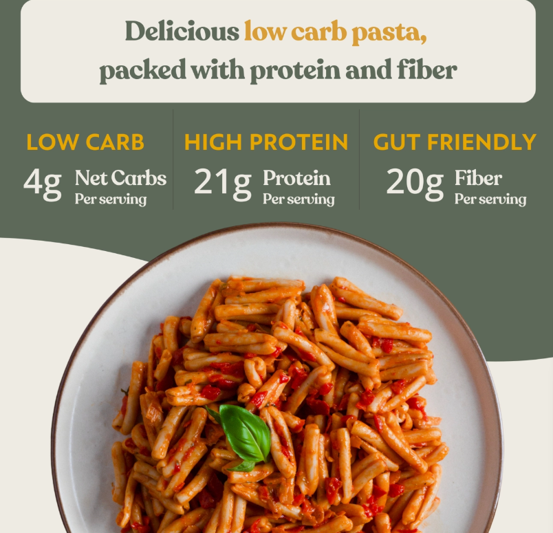 Chef's Kiss - Lupin Pasta - Strozzapreti - Gluten Free, Low Carb, Keto Approved, High Protein