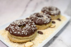 Keto Almond Joy Doughnuts - Keto Donuts - Gluten Free, Sugar Free, Low Carb & Keto Approved