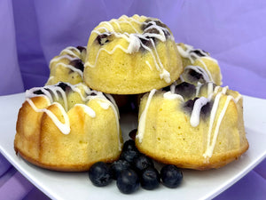 Keto Blueberry Lemon Bundt Cake - Keto Bundt Cakes -Gluten Free, Sugar Free, Low Carb & Keto Approved