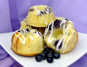 Keto Blueberry Lemon Bundt Cake - Keto Bundt Cakes -Gluten Free, Sugar Free, Low Carb & Keto Approved