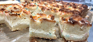 Keto Funfetti Cake Batter Cheesecake Crumble - Gluten Free, Sugar Free, Low Carb & Keto Approved