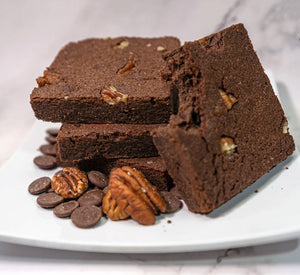 Keto Fudgy Brownies - Pecan Brownies - Gluten Free, Sugar Free, Low Carb & Keto Approved