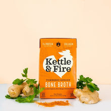 Load image into Gallery viewer, Kettle &amp; Fire - Bone Broth - Tumeric &amp; Ginger Chicken Broth, 16.9 oz
