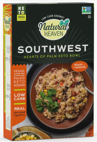 Natural Heaven - Ready Meal, Southwest Keto Bowl - Keto, Gluten Free, Vegan, Low Carb, Paleo, Plant Based, Sugar Free