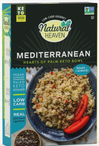 Natural Heaven - Ready Meal, Mediterranean Keto Bowl - Keto, Gluten Free, Vegan, Low Carb, Paleo, Plant Based, Sugar Free